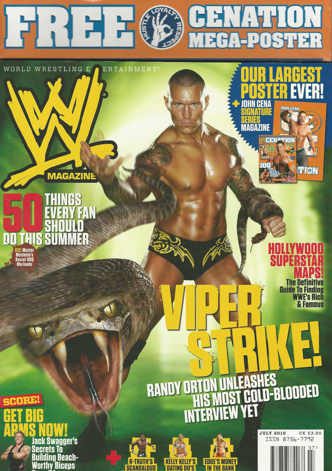 WWE Magazine July 2010 from The United Kingdom Magazine PWcatalog