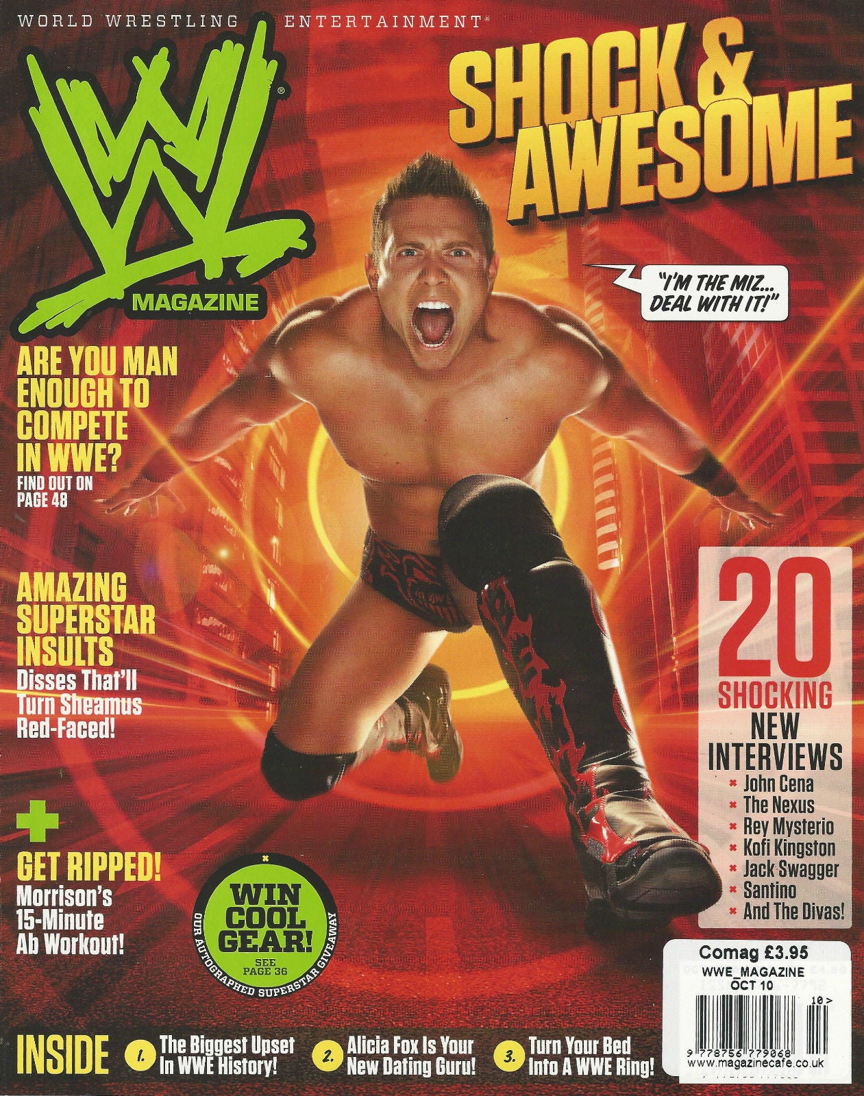 WWE Magazine October 2010 from The United Kingdom Magazine PWcatalog