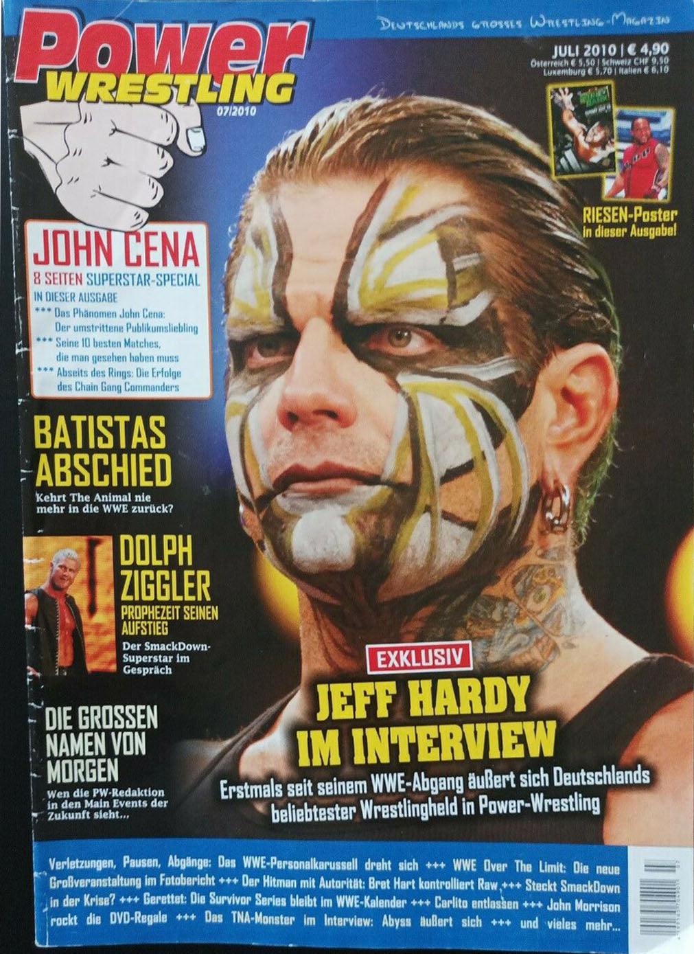 Power Wrestling Magazine July 2010 Magazine PWcatalog