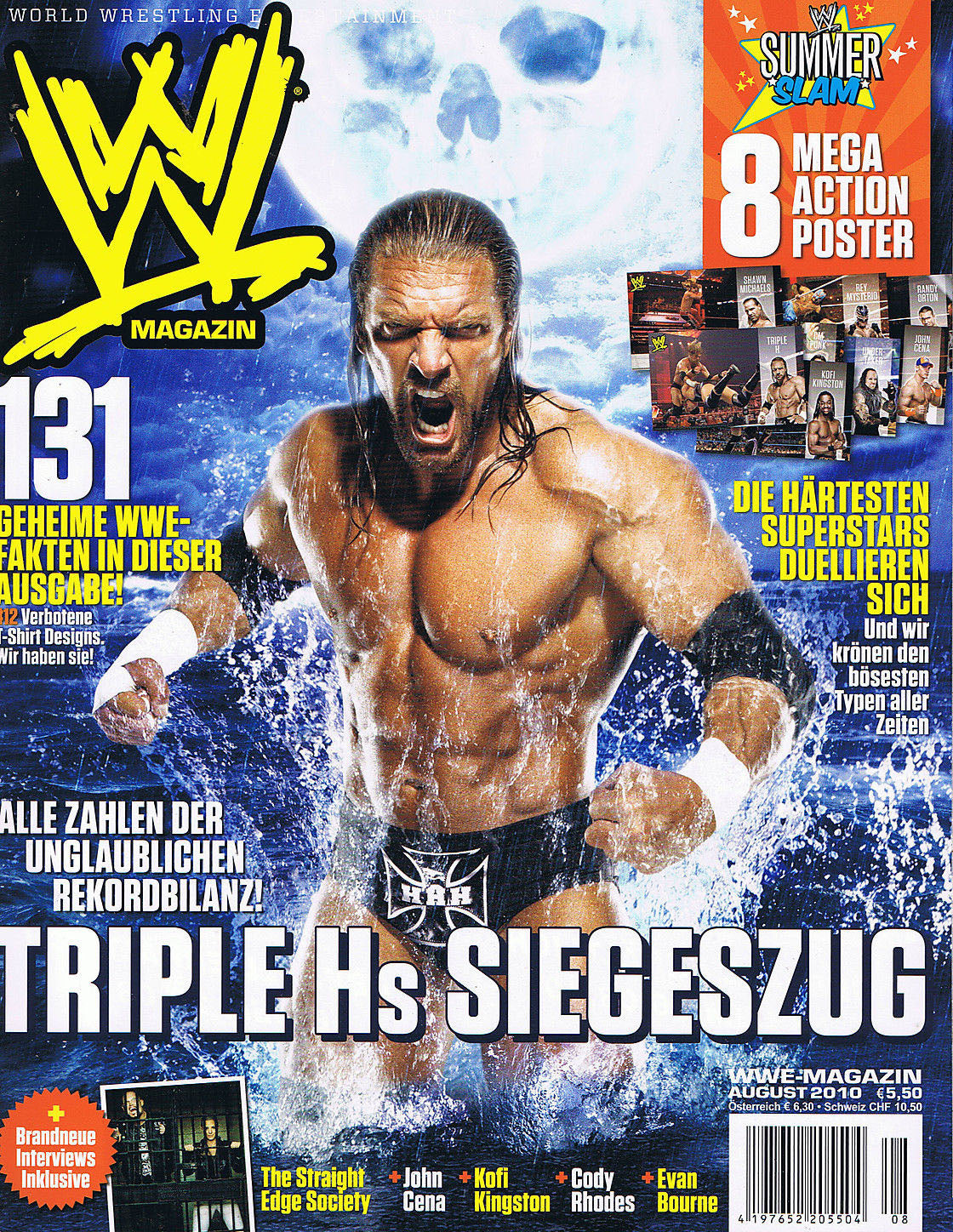 WWE Magazine August 2010 from Germany Magazine PWcatalog