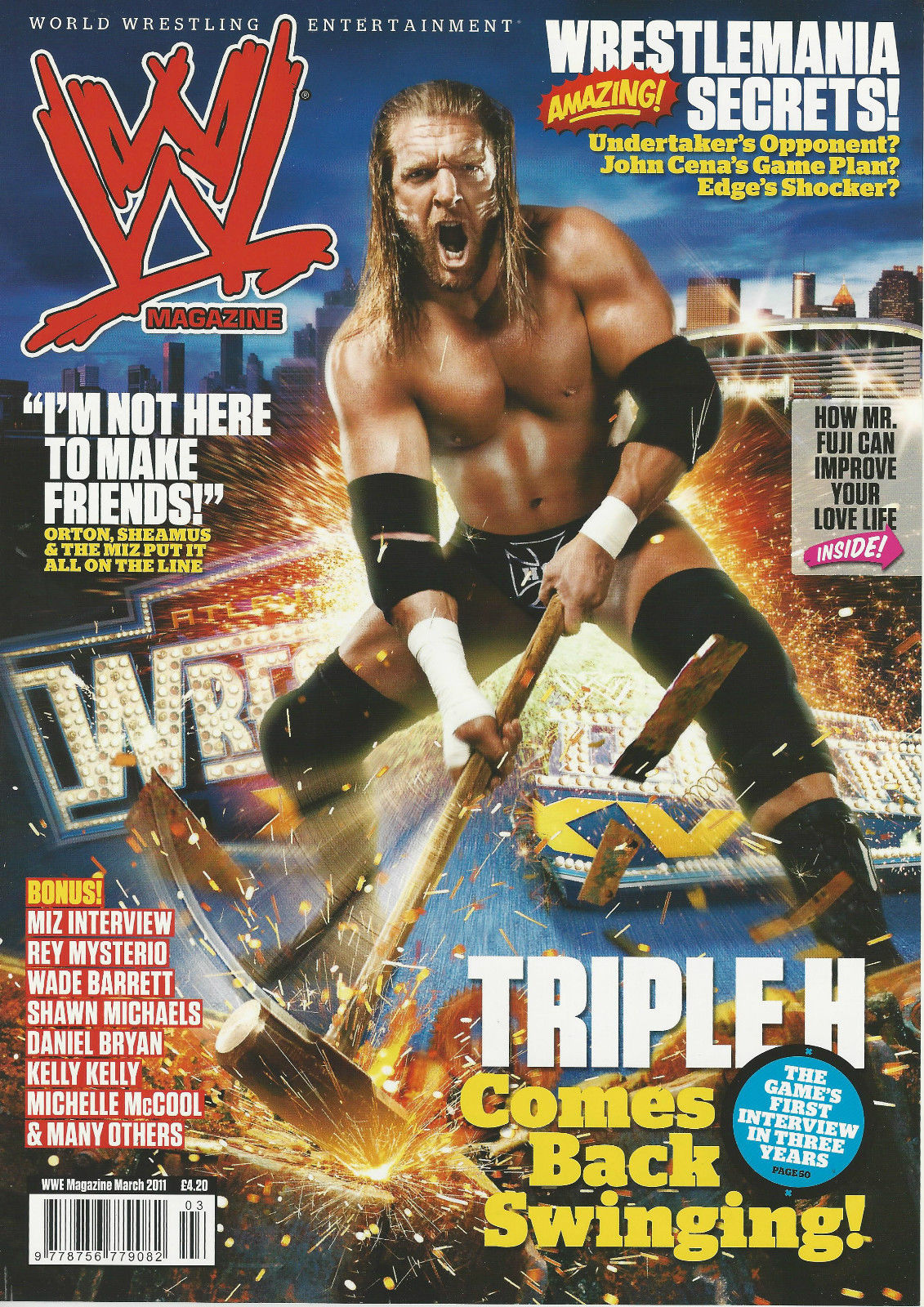 WWE Magazine March 2011 from The United Kingdom Magazine PWcatalog