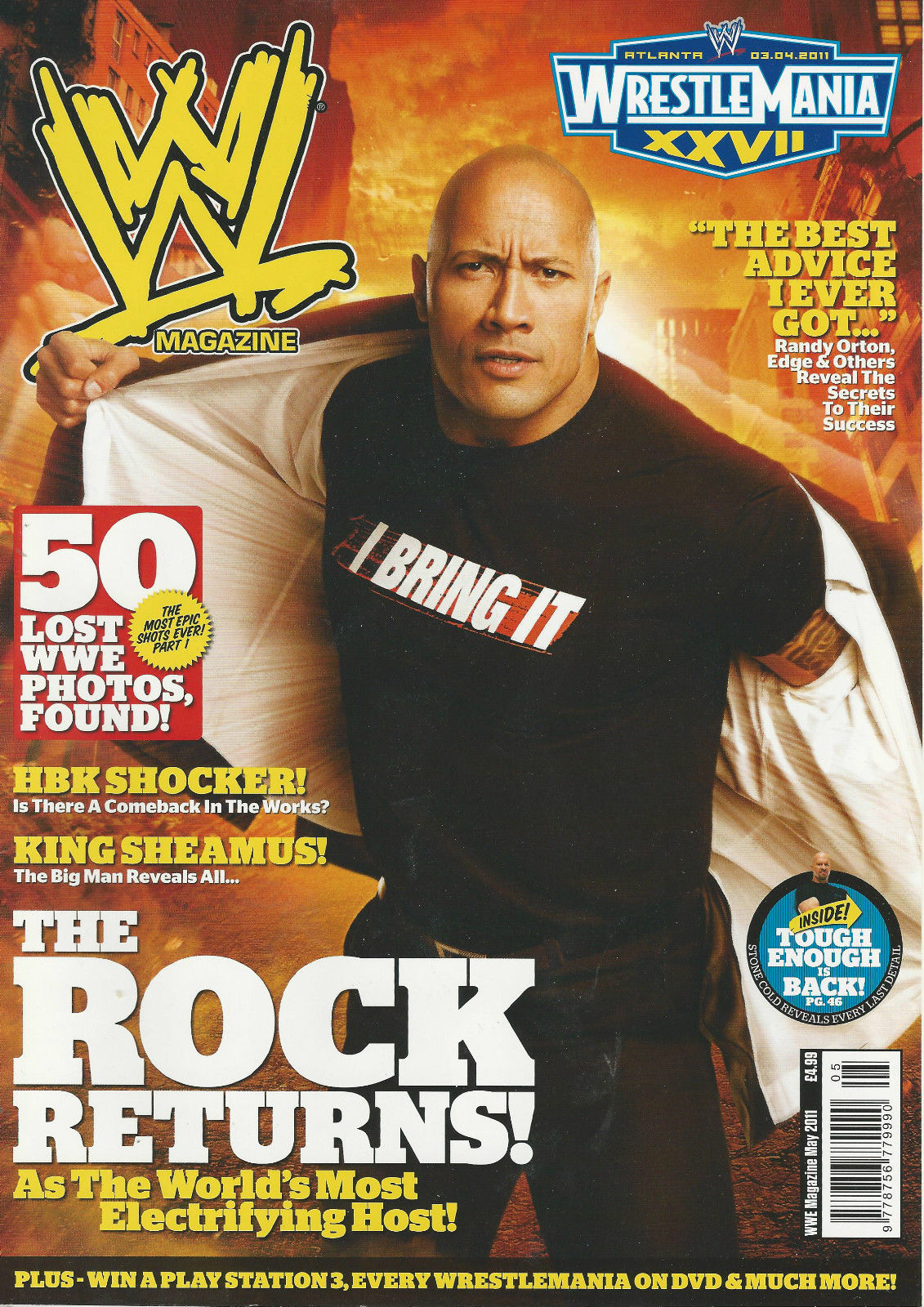 WWE Magazine May 2011 from The United Kingdom Magazine PWcatalog
