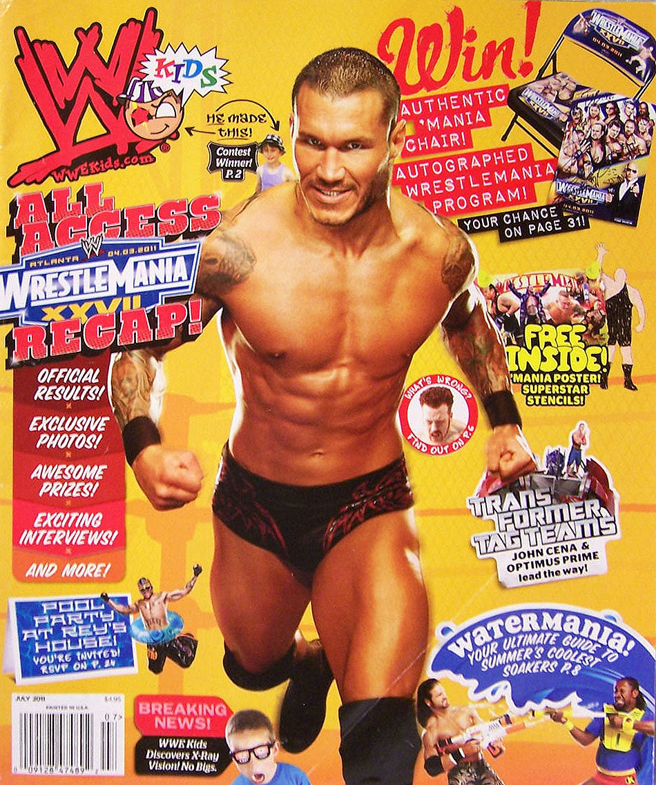 WWE Kids July 2011 Magazine PWcatalog