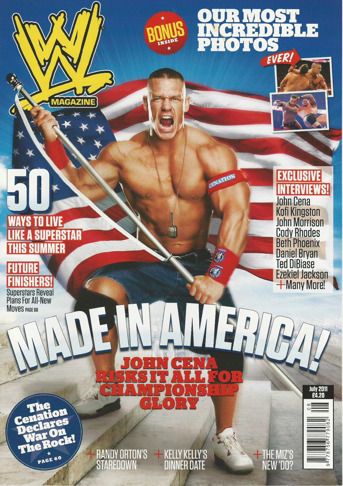 WWE Magazine July 2011 from The United Kingdom Magazine PWcatalog