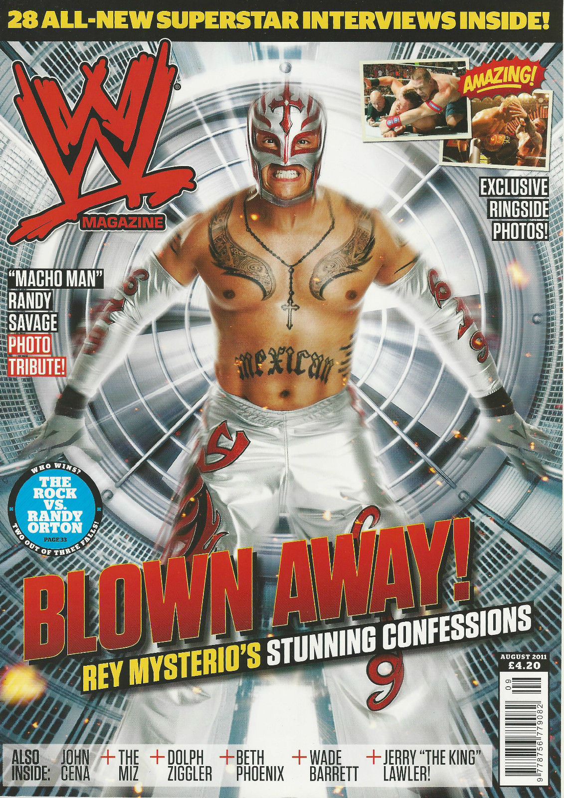 WWE Magazine August 2011 from The United Kingdom Magazine PWcatalog