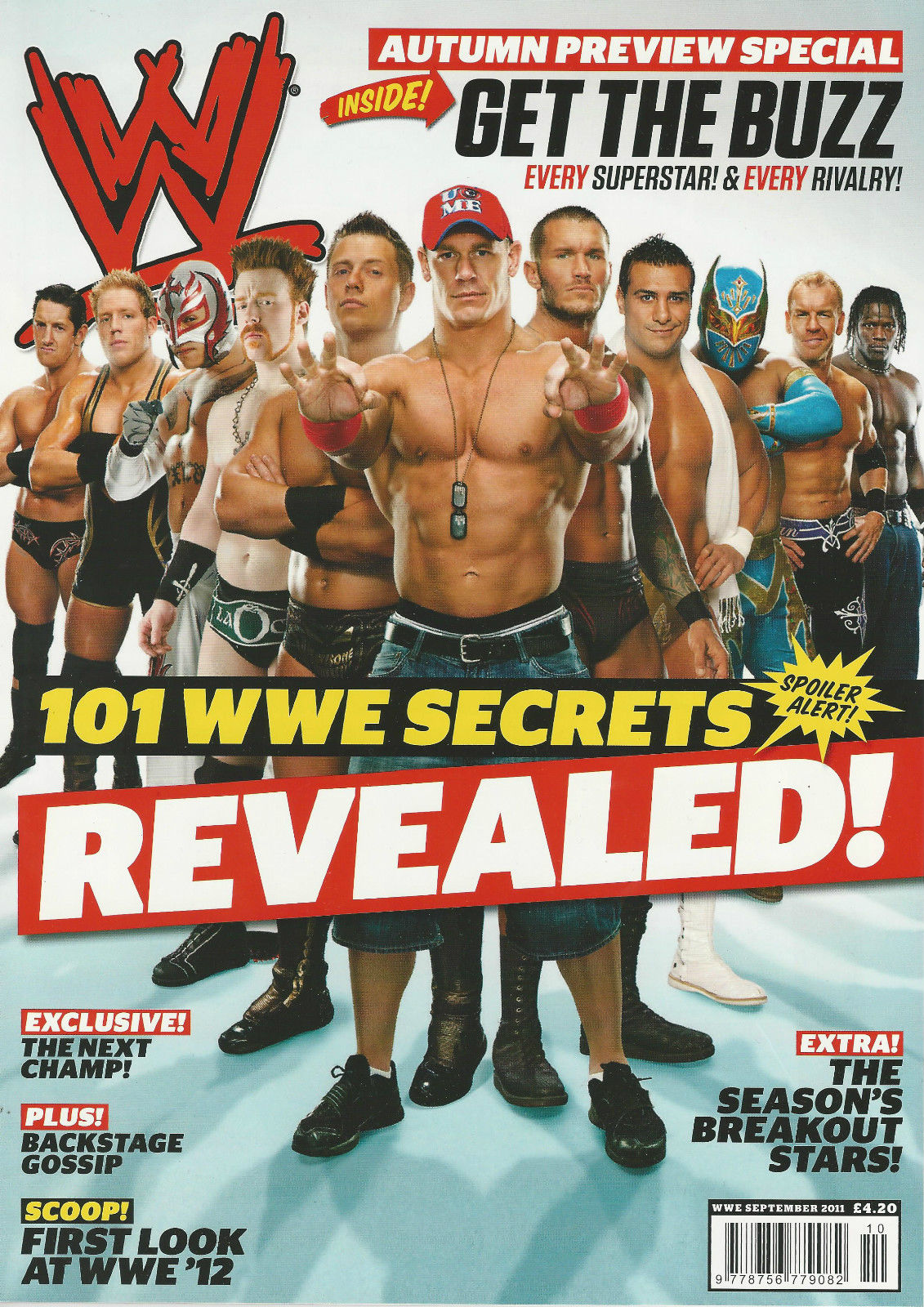 WWE Magazine September 2011 from The United Kingdom Magazine PWcatalog