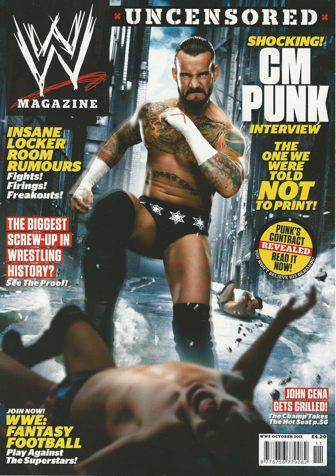 WWE Magazine October 2011 from The United Kingdom Magazine PWcatalog