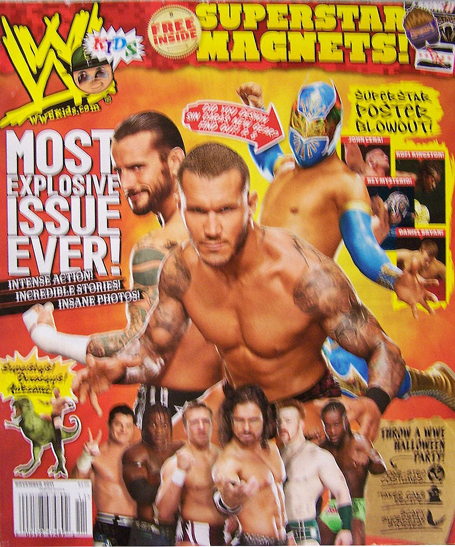 WWE Kids November 2011 Magazine PWcatalog