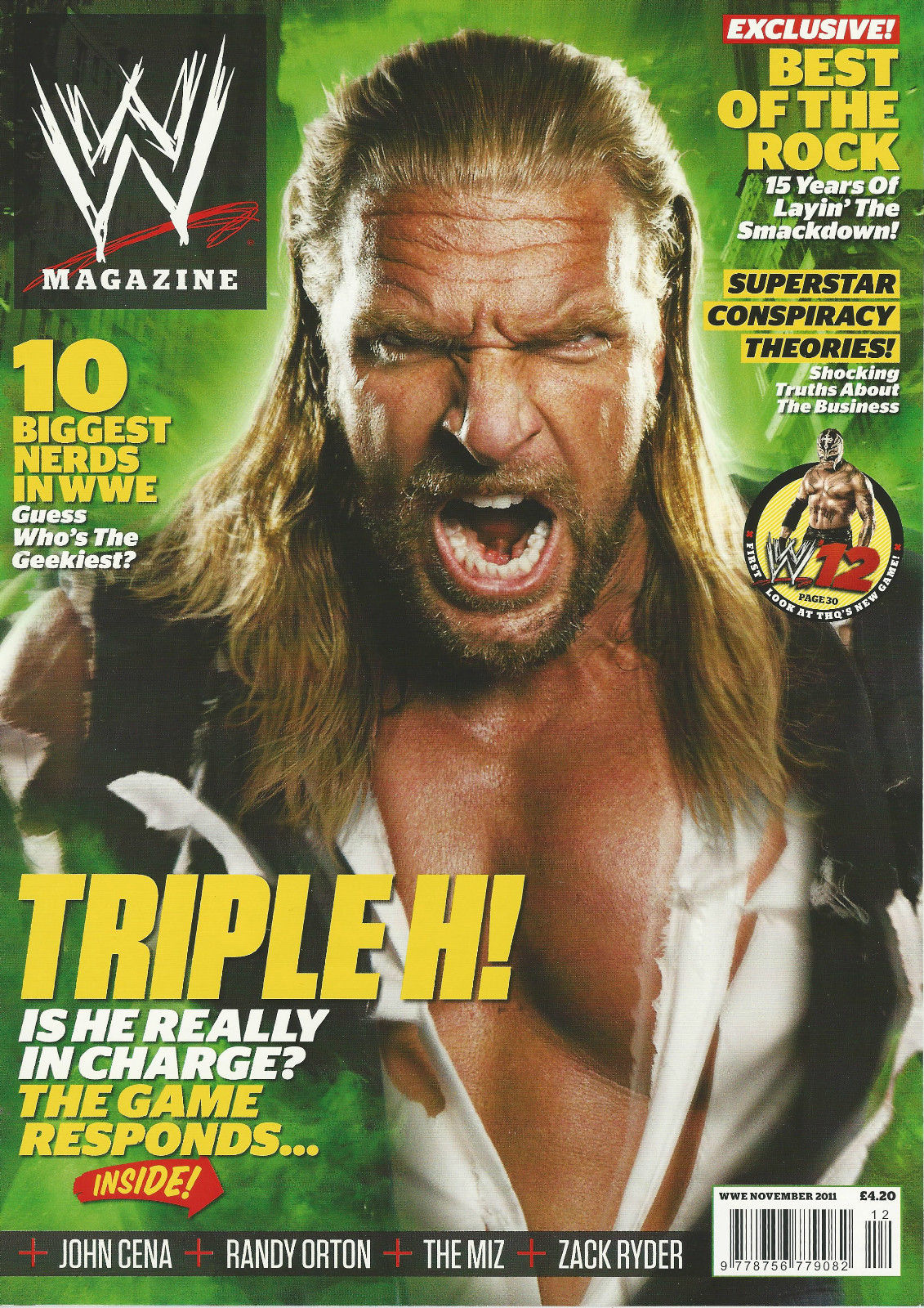 WWE Magazine November 2011 from The United Kingdom Magazine PWcatalog