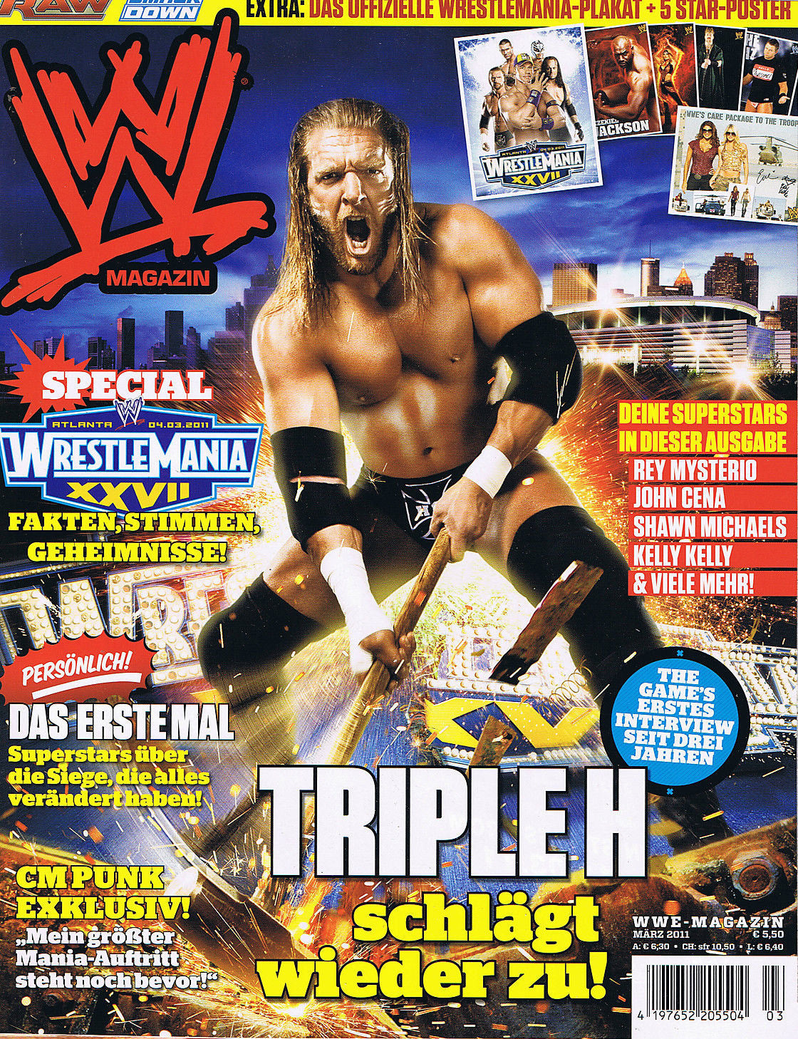 WWE Magazine March 2011 from Germany Magazine PWcatalog