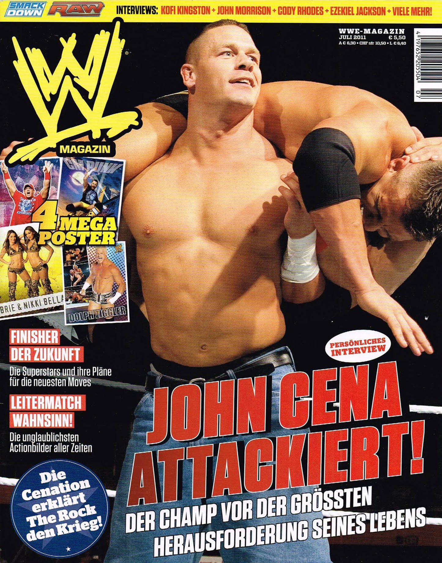 WWE Magazine July 2011 from Germany Magazine PWcatalog