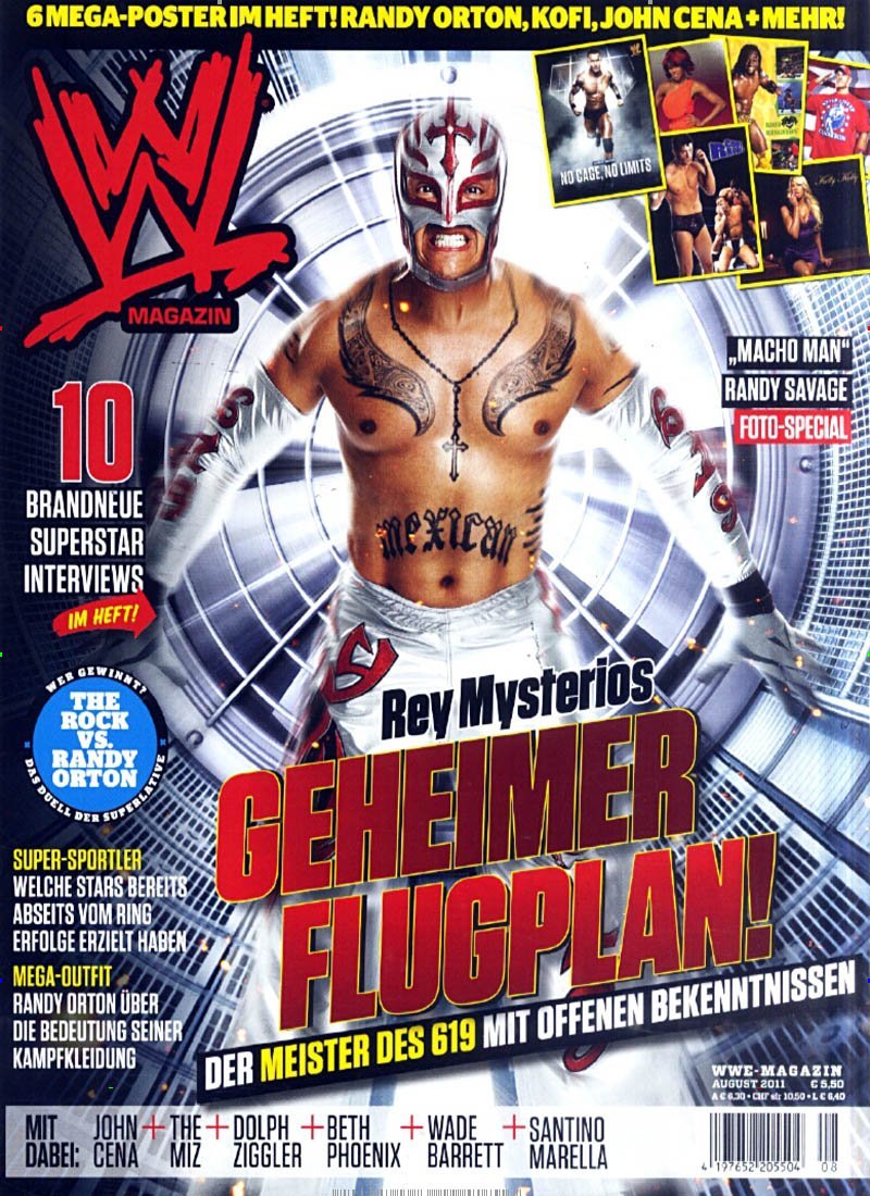 WWE Magazine August 2011 from Germany Magazine PWcatalog