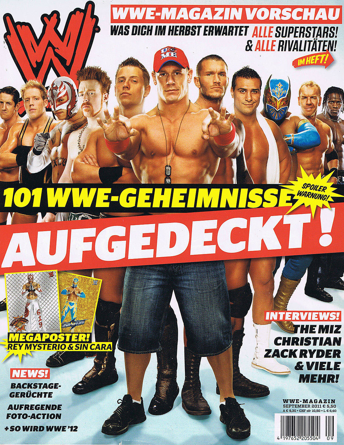 WWE Magazine September 2011 from Germany Magazine PWcatalog