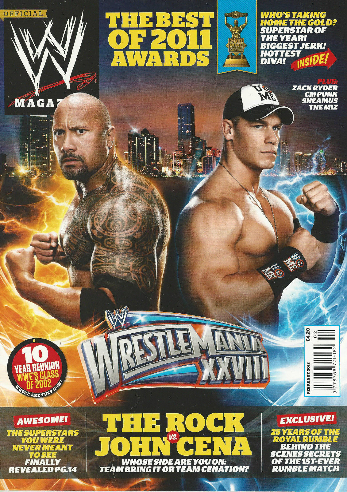 WWE Magazine February 2012 from The United Kingdom Magazine PWcatalog