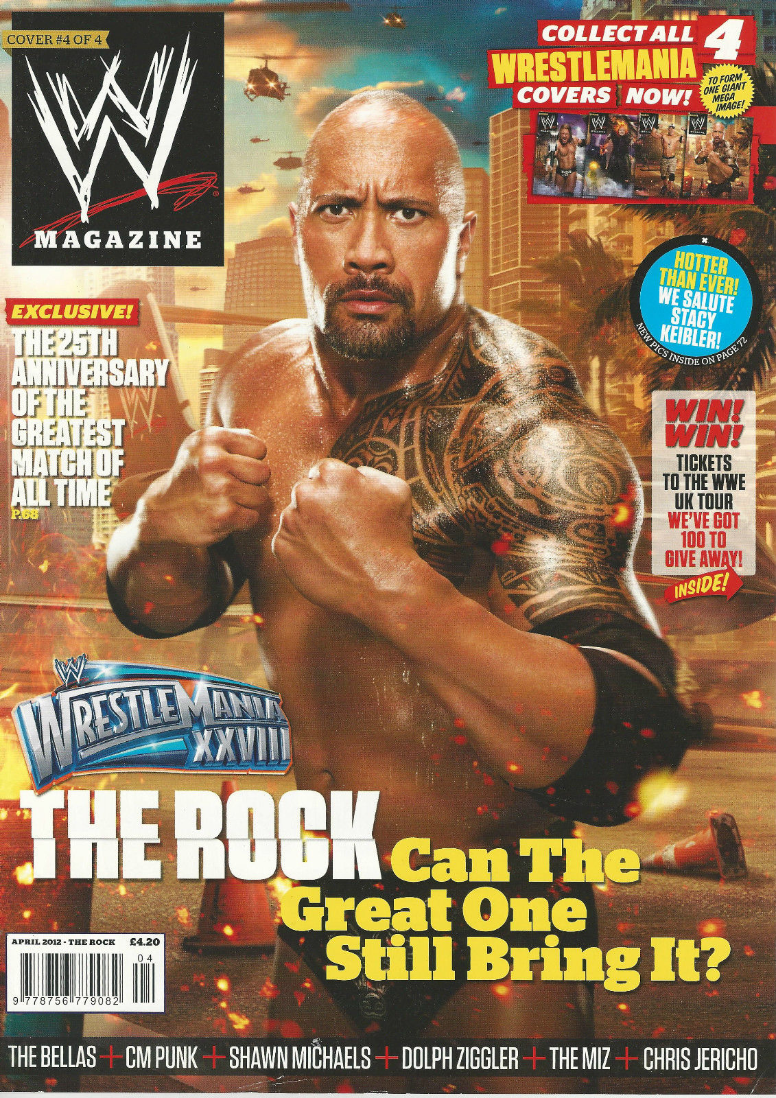 WWE Magazine April 2012 from The United Kingdom The Rock Magazine PWcatalog