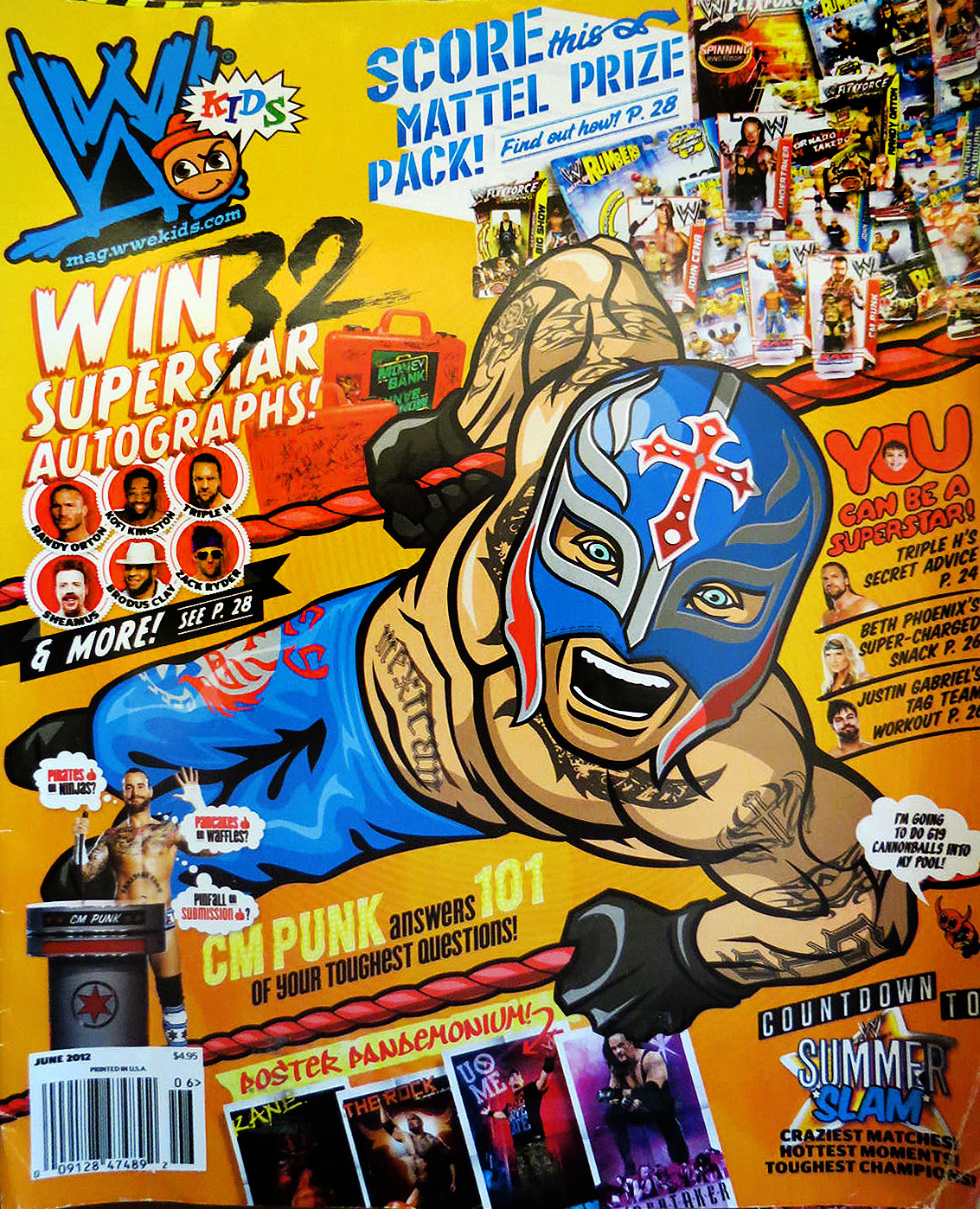 WWE Kids June 2012 Magazine PWcatalog