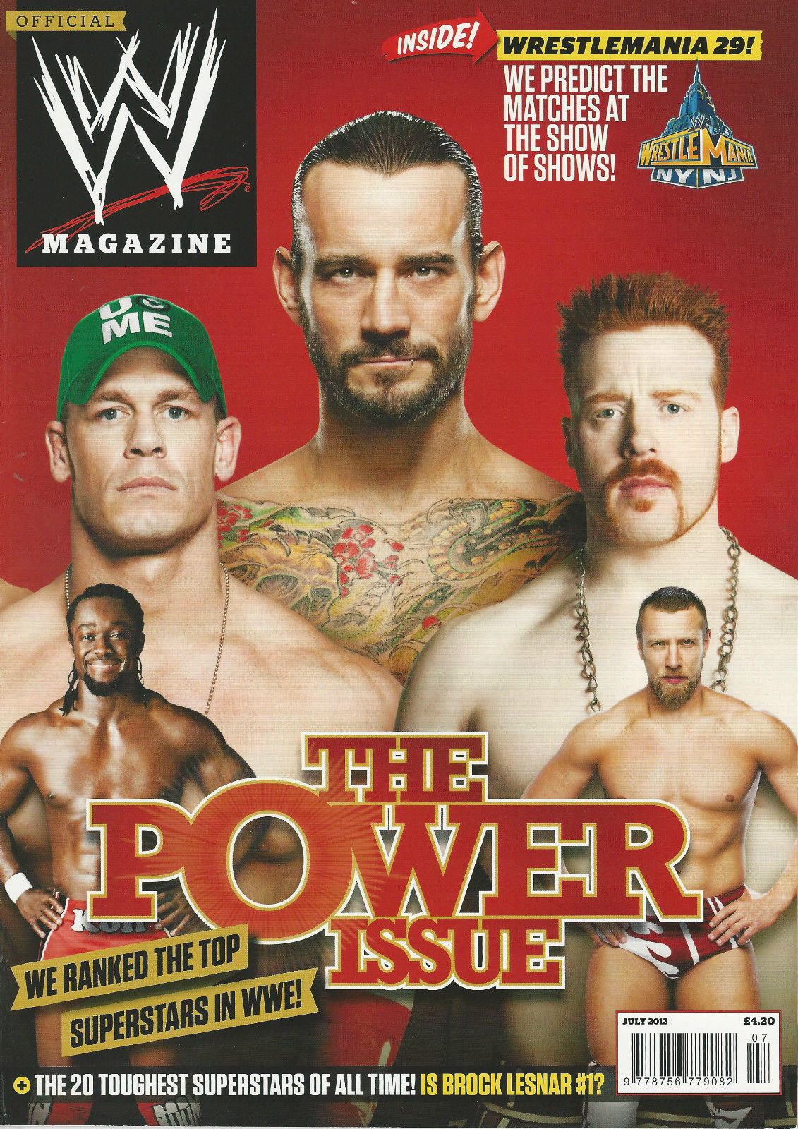 WWE Magazine July 2012 from The United Kingdom Magazine PWcatalog