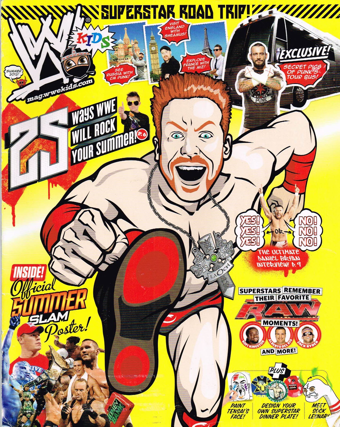 WWE Kids August 2012 Magazine PWcatalog