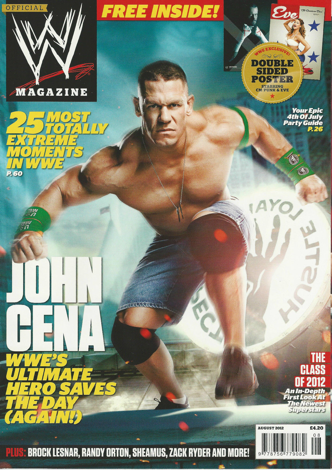 WWE Magazine August 2012 from The United Kingdom Magazine PWcatalog