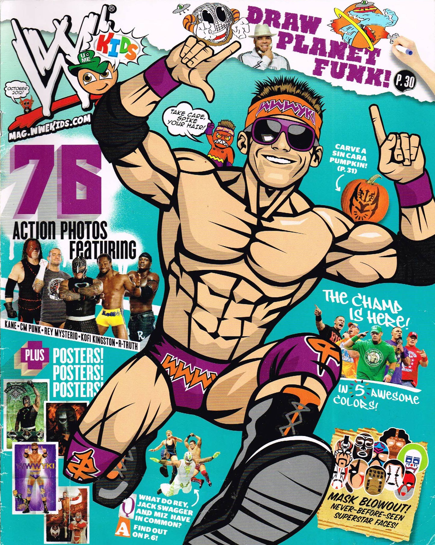 WWE Kids October 2012 Magazine PWcatalog