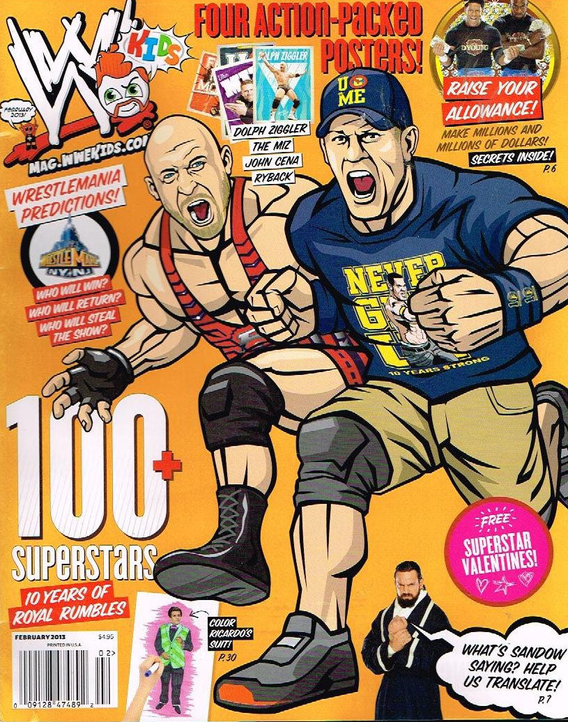 WWE Kids February 2013 Magazine PWcatalog