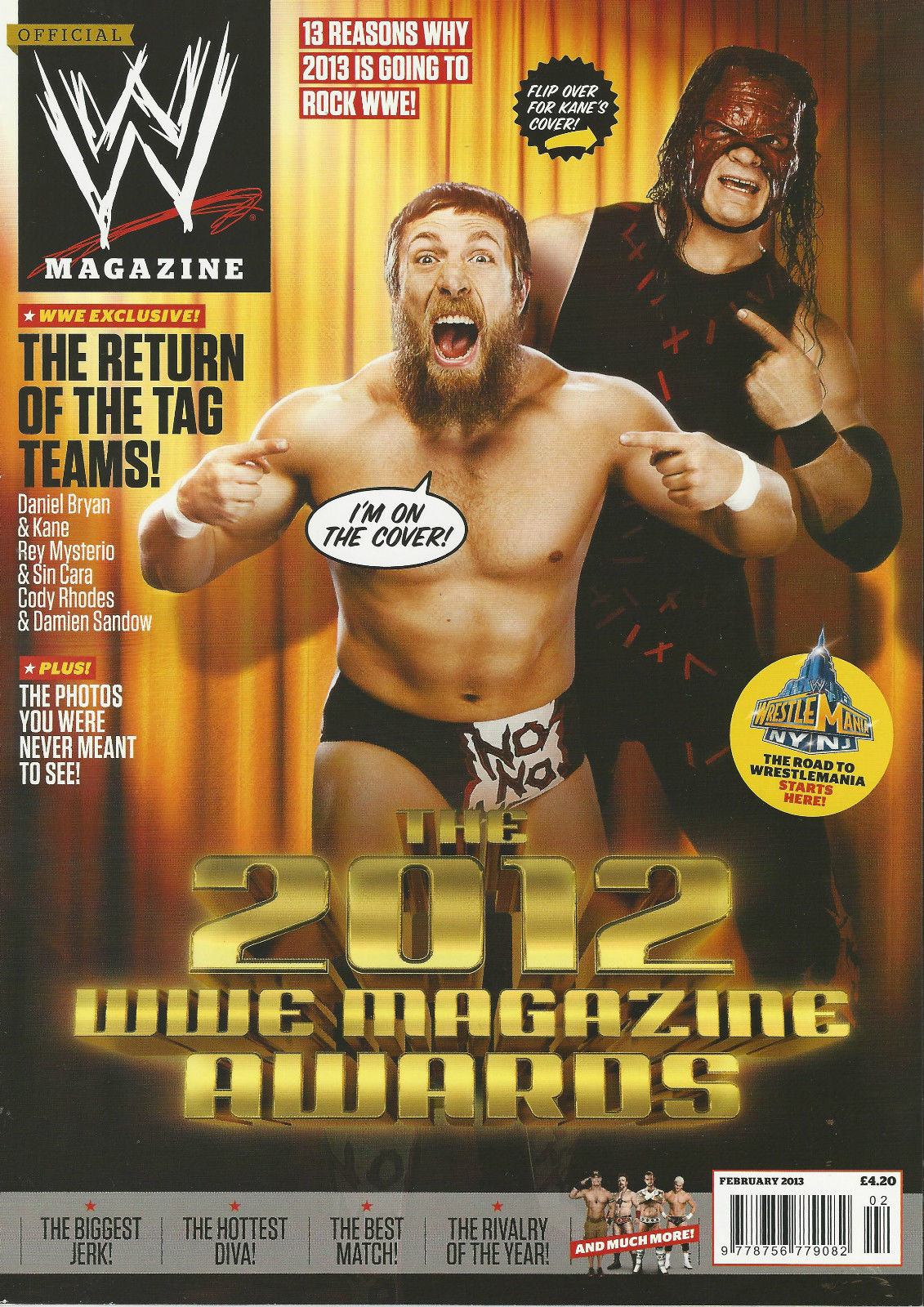 WWE Magazine February 2013 from The United Kingdom Magazine PWcatalog