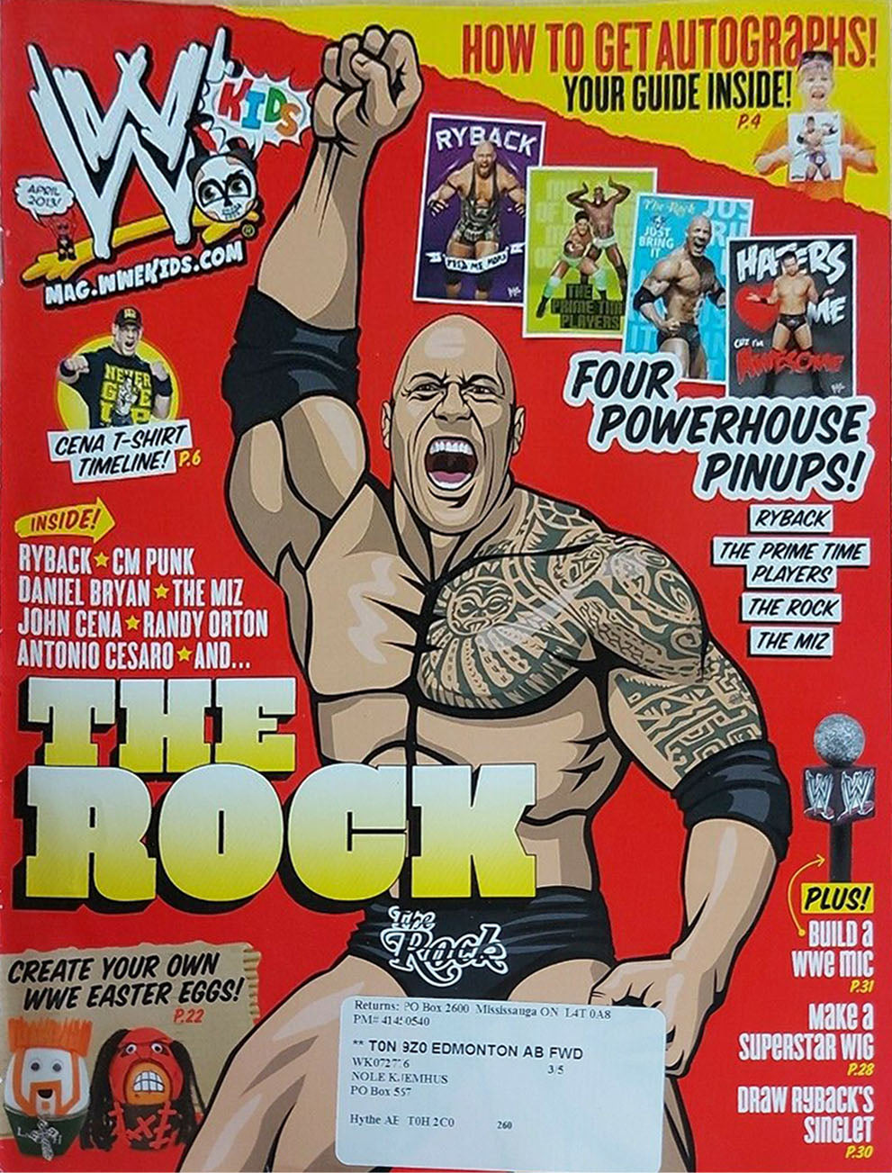 WWE Kids April 2013 Magazine PWcatalog
