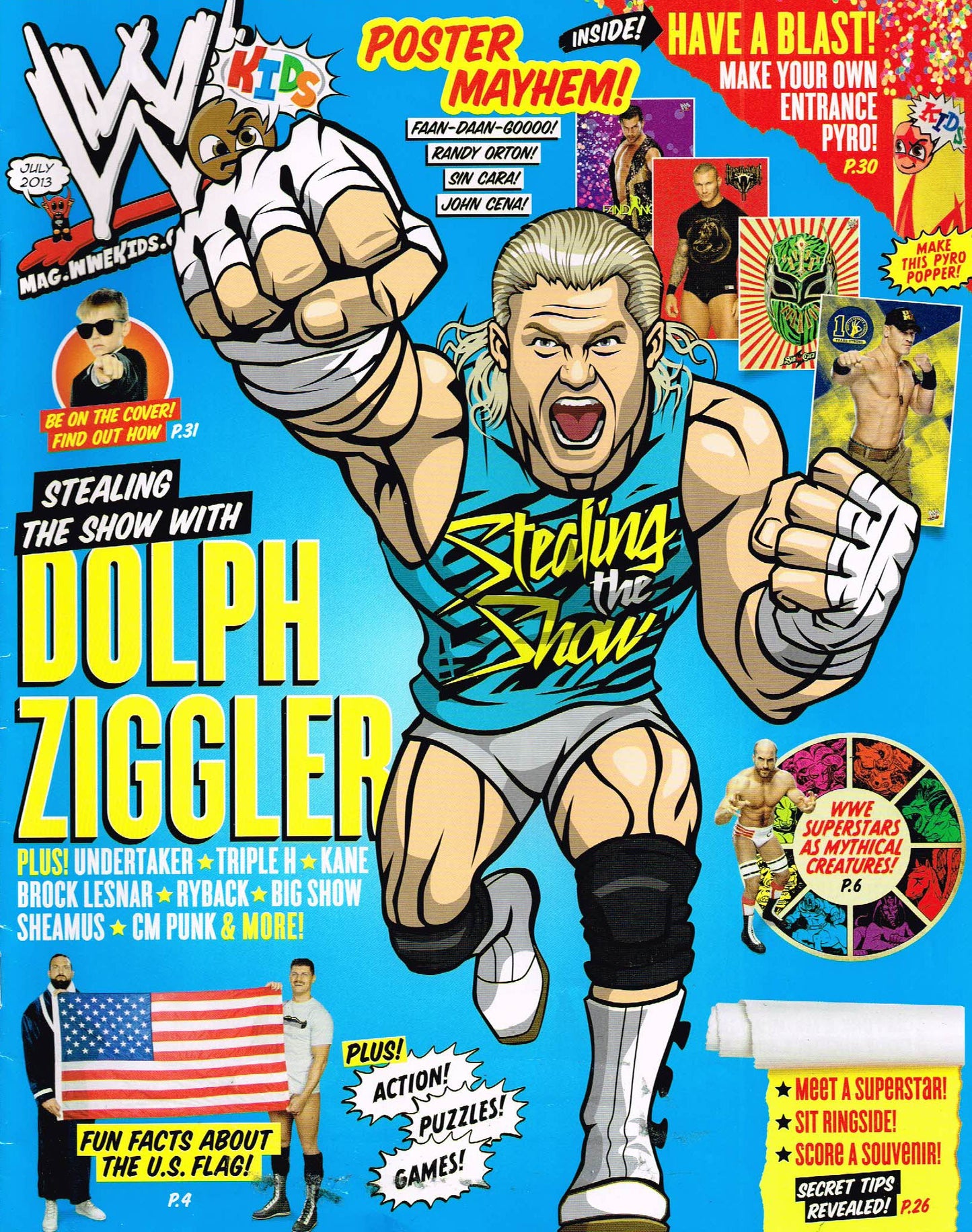 WWE Kids July 2013 Magazine PWcatalog