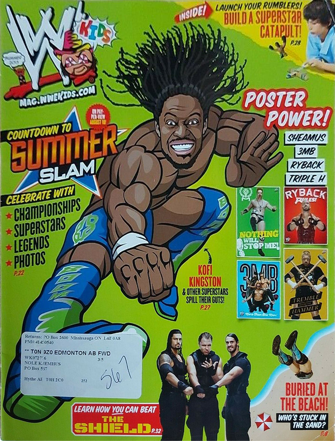WWE Kids August 2013 Magazine PWcatalog