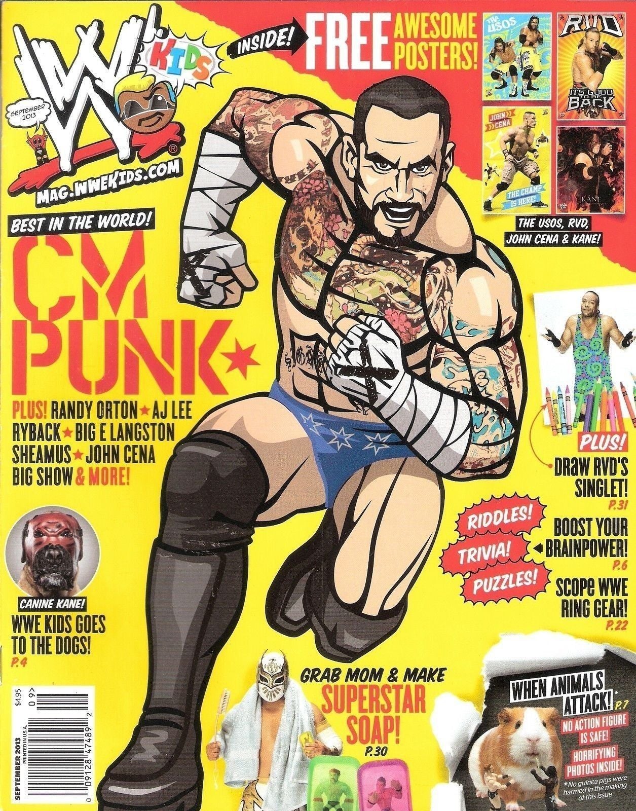 WWE Kids September 2013 Magazine PWcatalog