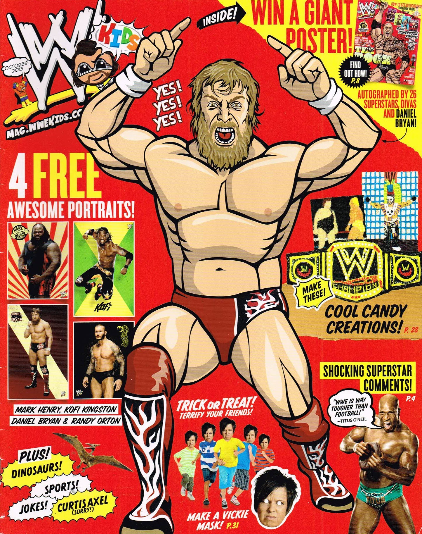 WWE Kids October 2013 Magazine PWcatalog