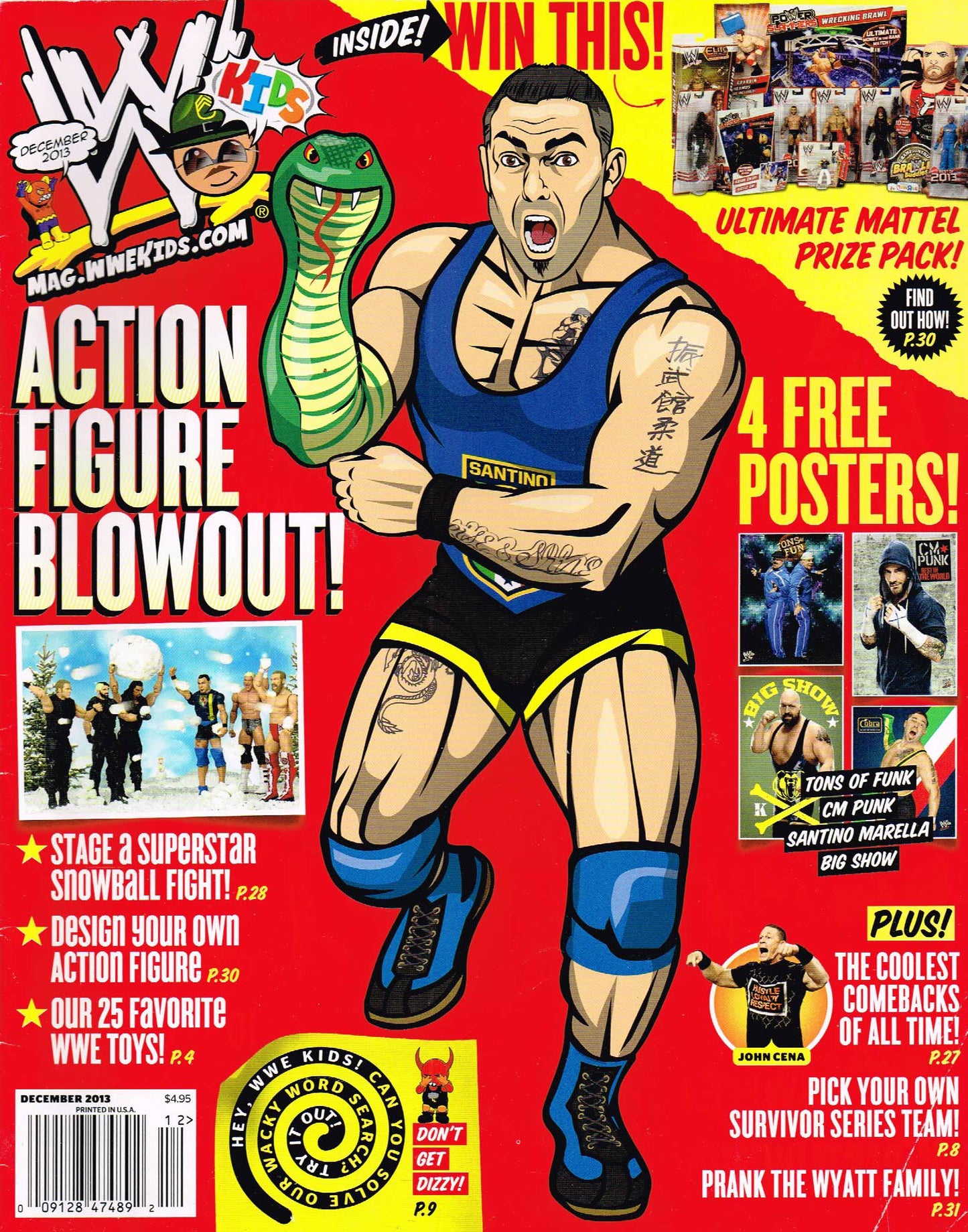 WWE Kids November 2013 Magazine PWcatalog