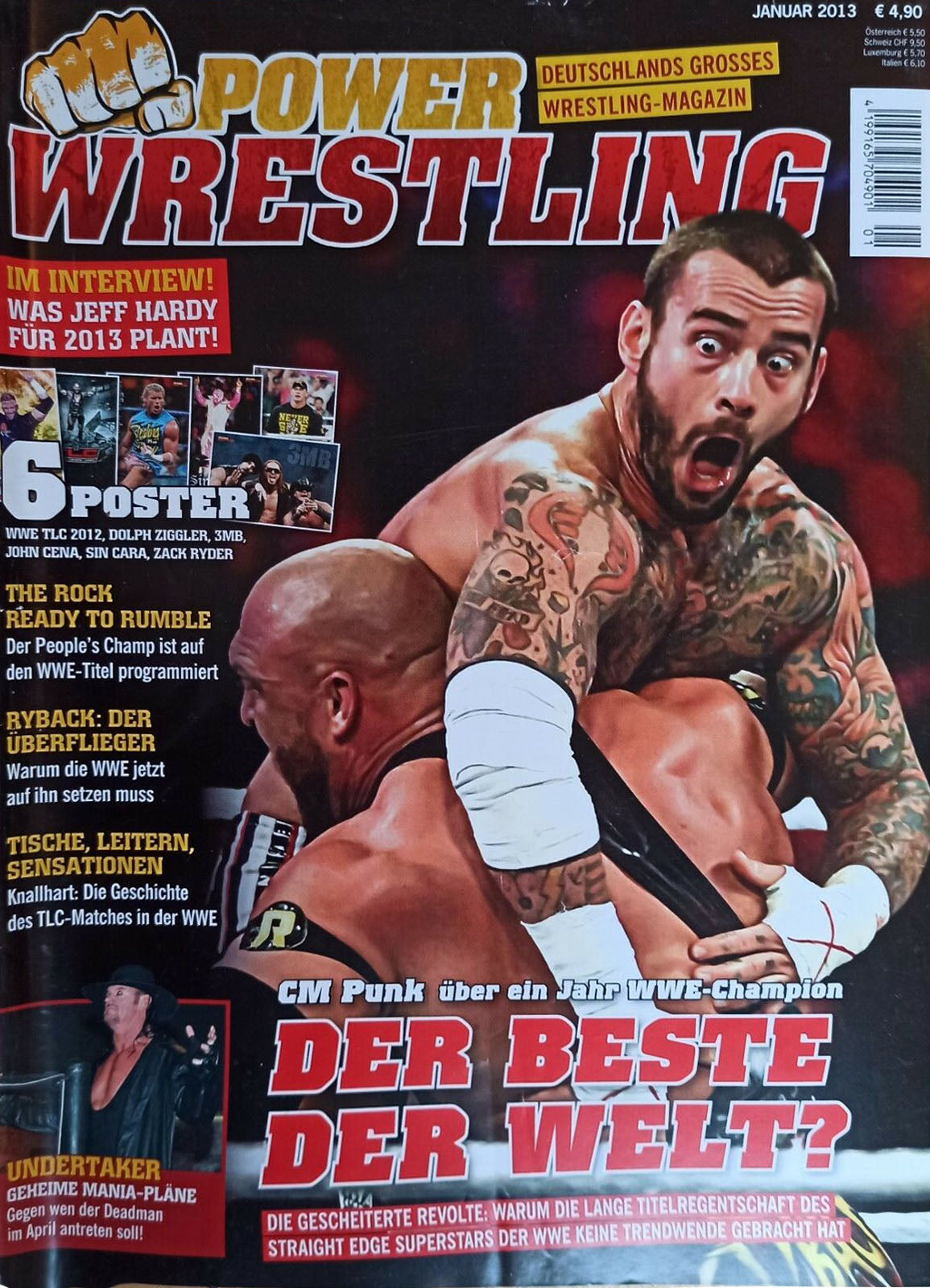 Power Wrestling Magazine January 2013 Magazine PWcatalog