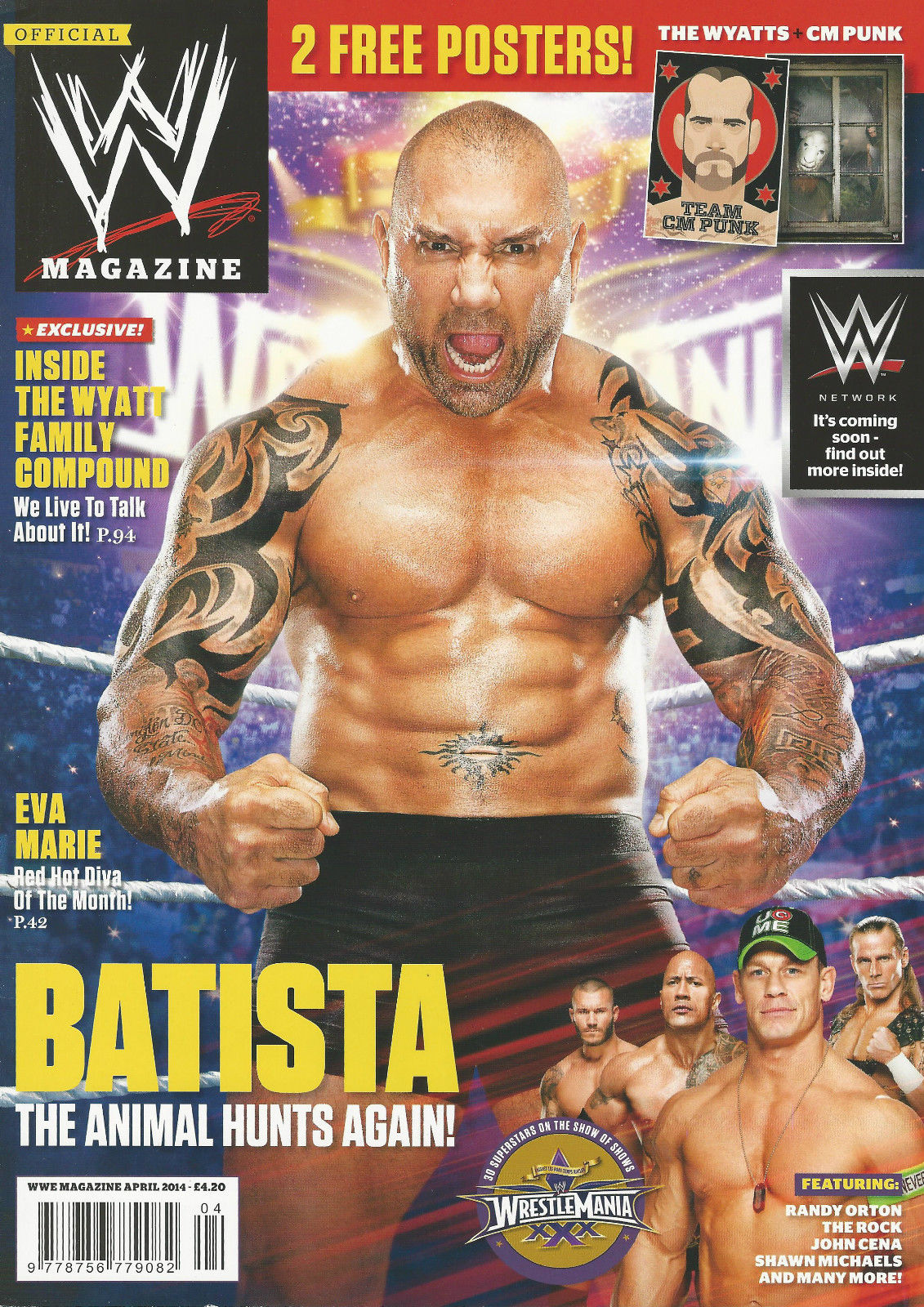 WWE Magazine April 2014 from The United Kingdom Magazine PWcatalog