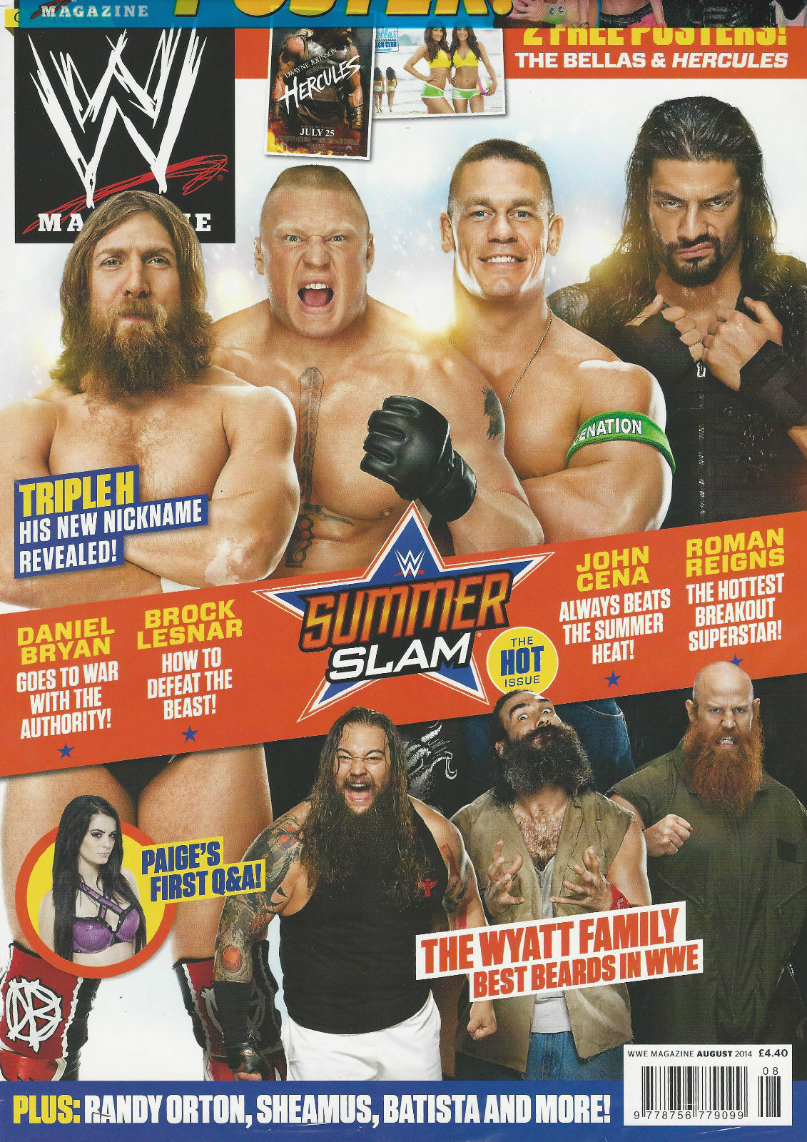 WWE Magazine August 2014 from The United Kingdom Magazine PWcatalog