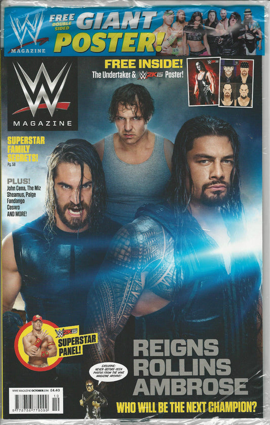 WWE Magazine October 2014 from The United Kingdom Magazine PWcatalog