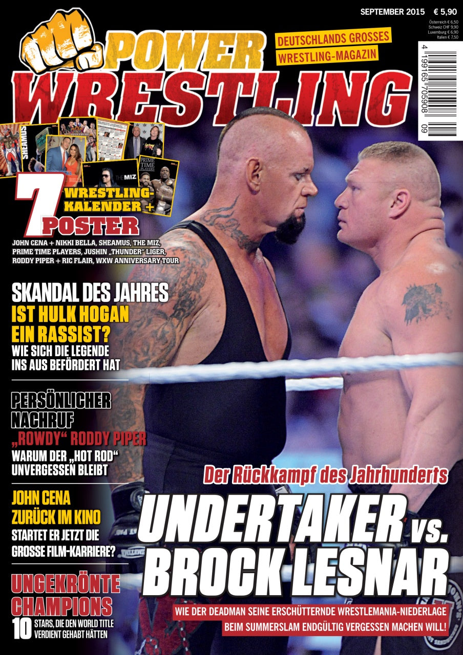 Power Wrestling Magazine September 2015 Magazine PWcatalog