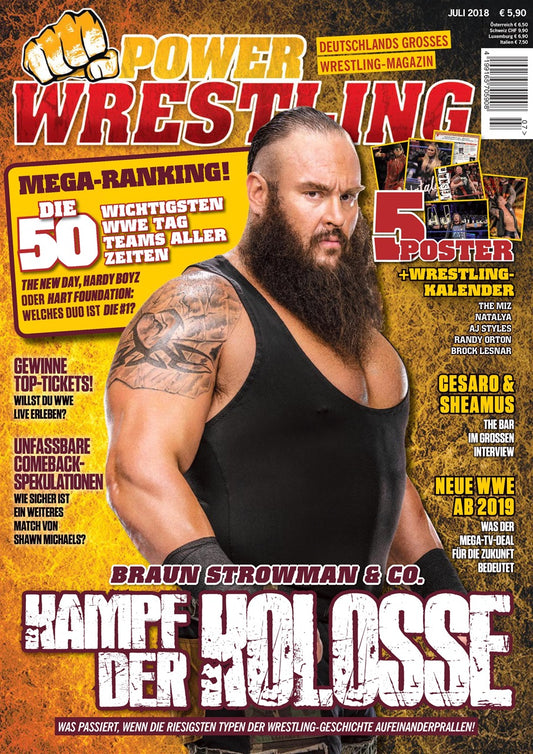 Power Wrestling Magazine July 2018 Magazine PWcatalog