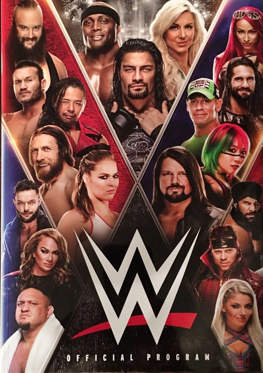WWE 2018 Program Magazine PWcatalog