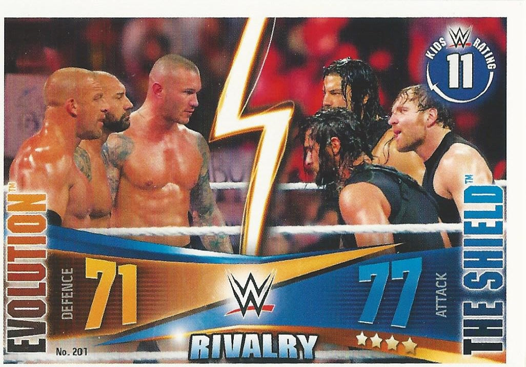 WWE Topps Slam Attax Rivals 2014 Evolution vs. The Shield #201