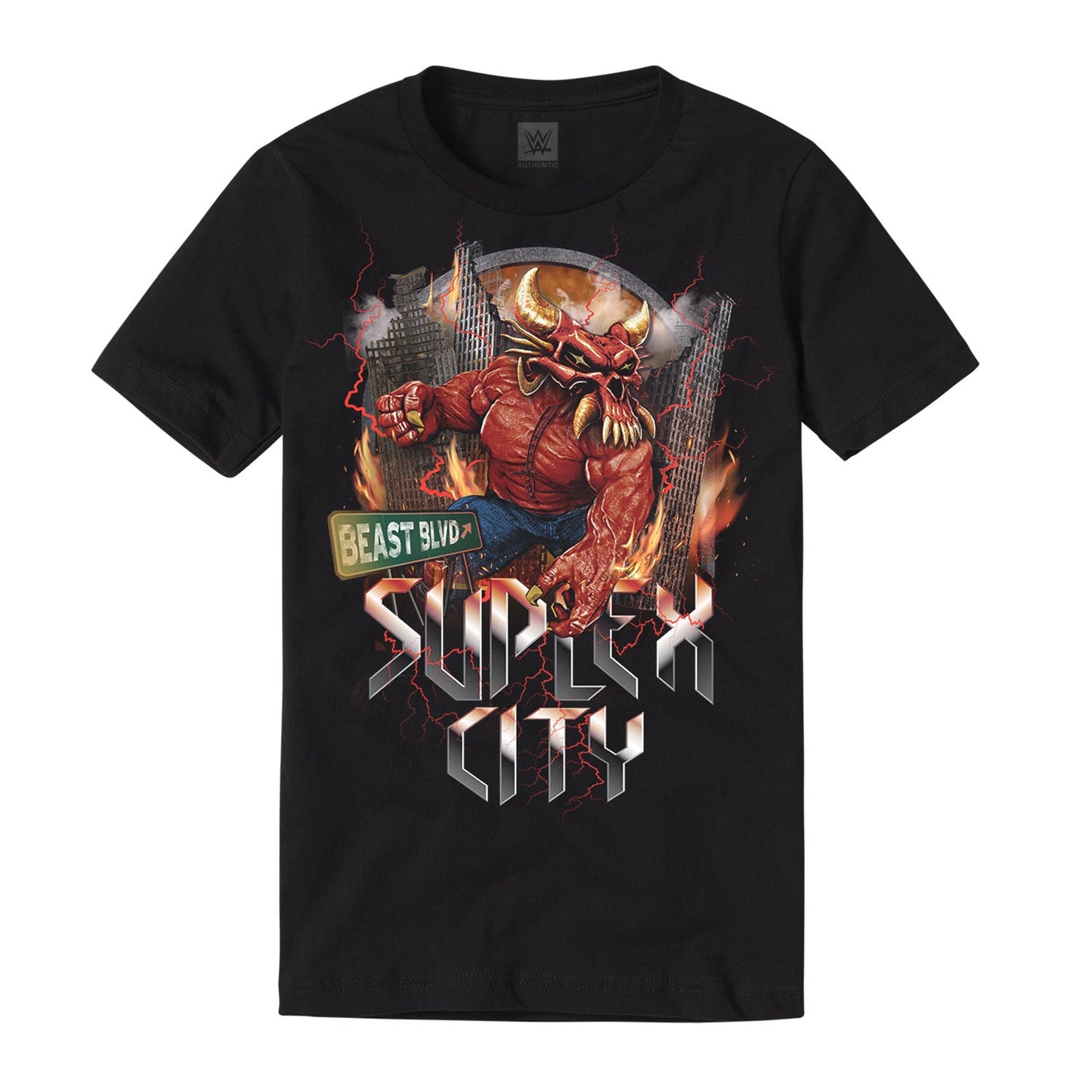 Brock Lesnar "Suplex City Beast BLVD" Authentic T-Shirt