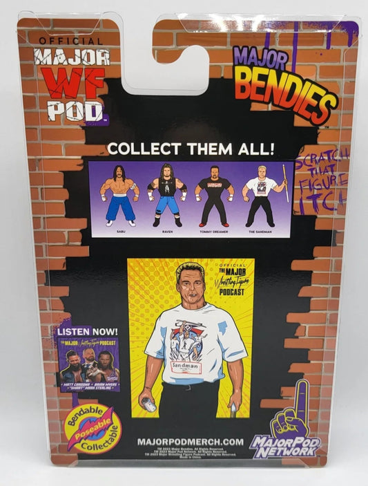 Major Wrestling Figure Podcast Major Bendies Extreme Series 1 The Sandman (Bloody Chase) Action & Toy Figures PWcatalog