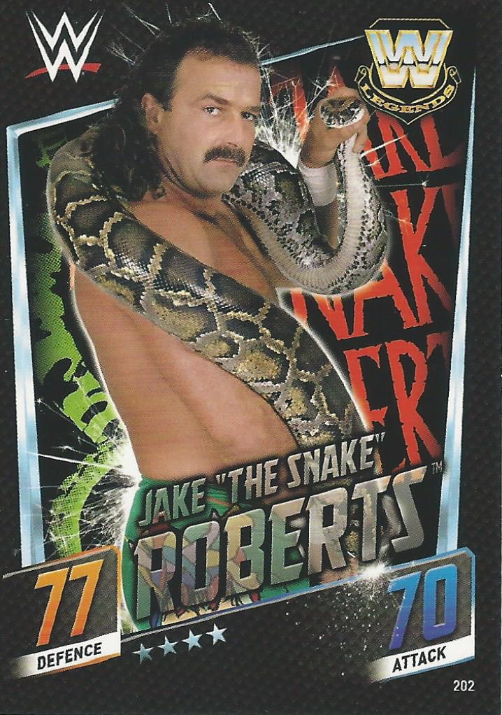 WWE Topps Slam Attax 2015 Then Now Forever Jake the Snake Roberts #202