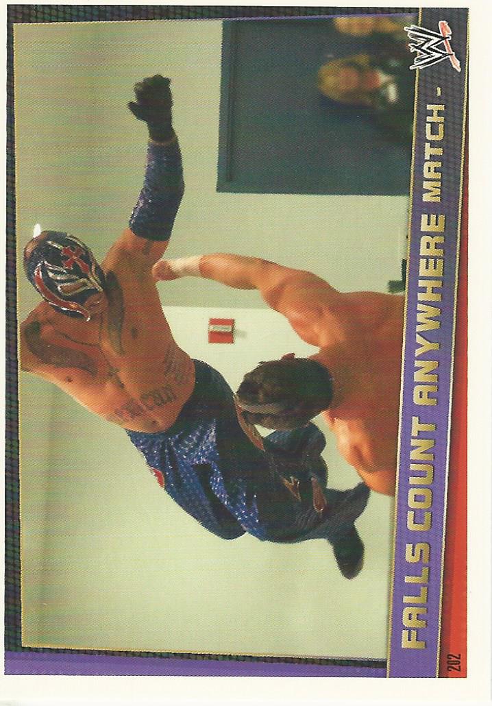 WWE Topps Slam Attax Rebellion 2012 Falls Count Anywhere Match #202