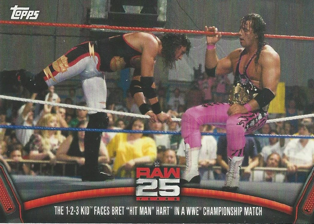 WWE Topps Then Now Forever 2018 Bret Hart Raw-3