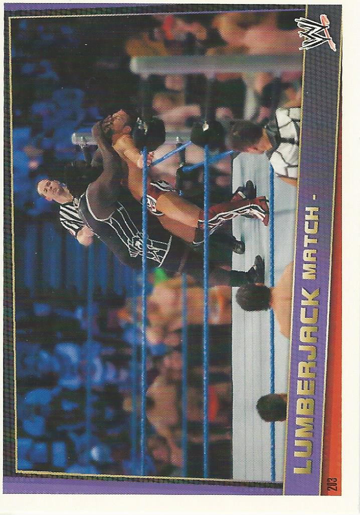 WWE Topps Slam Attax Rebellion 2012 Lumberjack Match #203