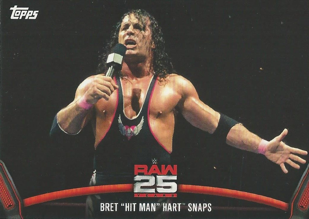 WWE Topps Then Now Forever 2018 Bret Hart Raw-5