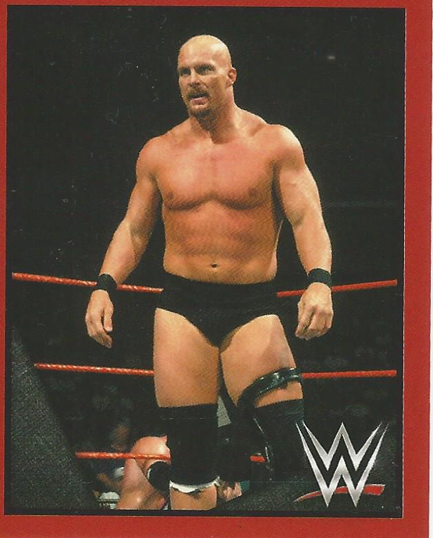 WWE Topps Then Now Forever 2016 Stickers Stone Cold Steve Austin #209