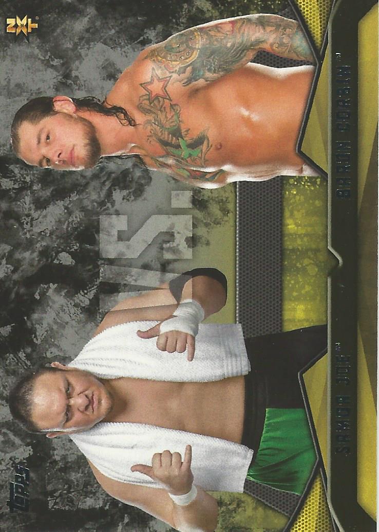 WWE Topps Then Now Forever 2016 Samoa Joe vs Baron Corbin #11