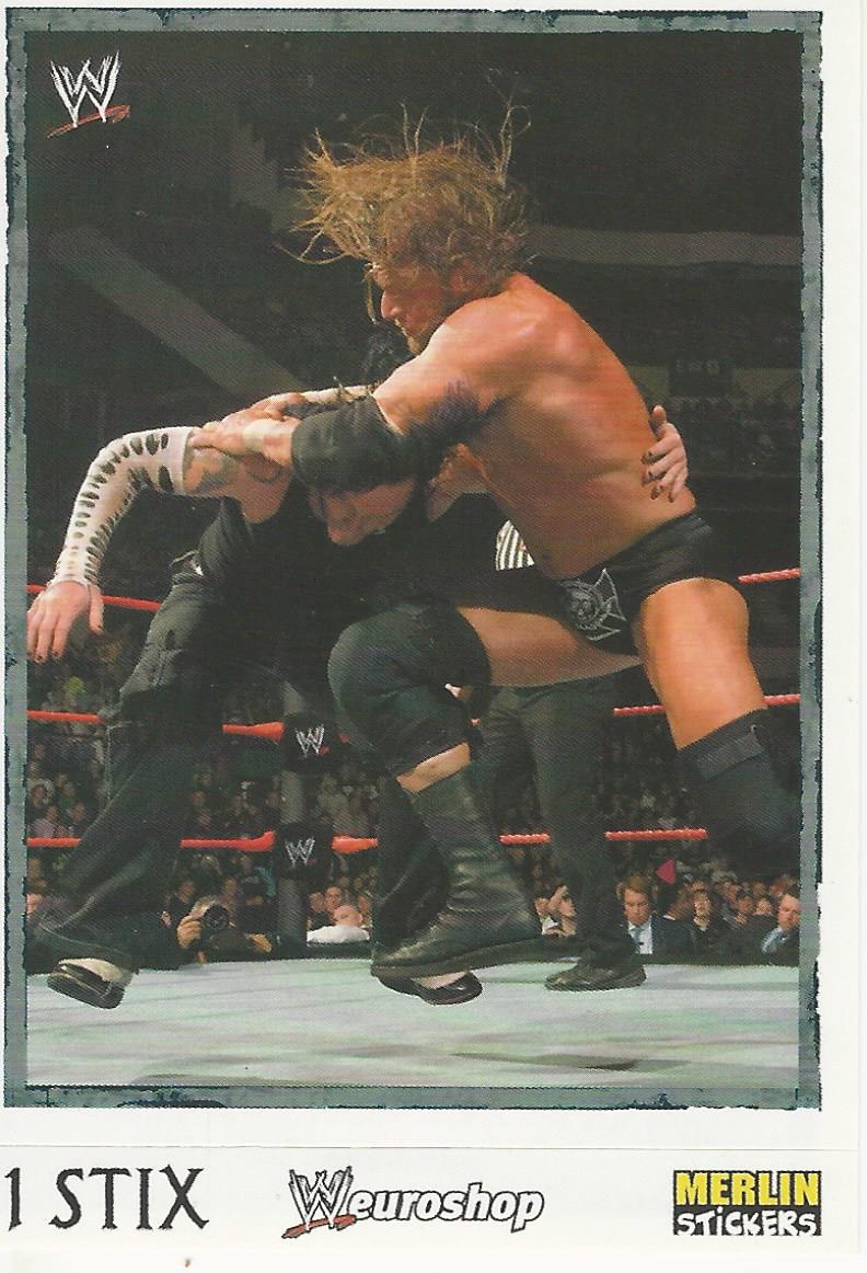 WWE Merlin Heros Stickers 2008 Triple H #53